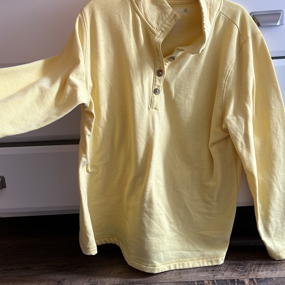 Yellow button down sweater - Picture 2 of 2